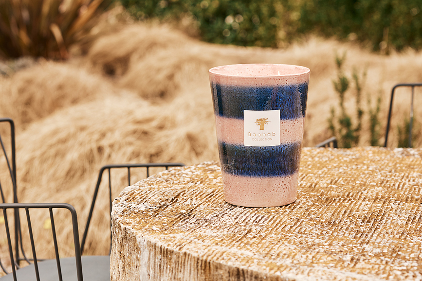 Vela Aromática Elementos Téthys, 35 cm, rosa