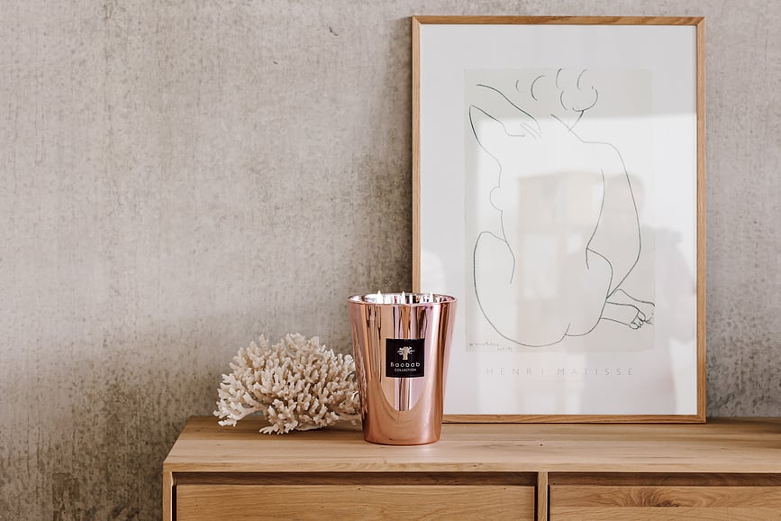 Vela aromática Exclusives Les Roseum, 35 cm