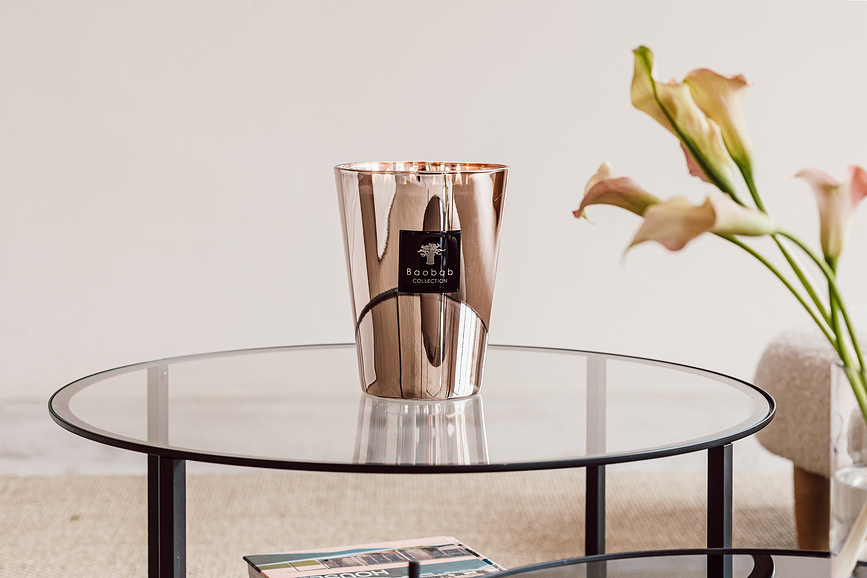 Vela aromática Exclusives Les Roseum, 35 cm