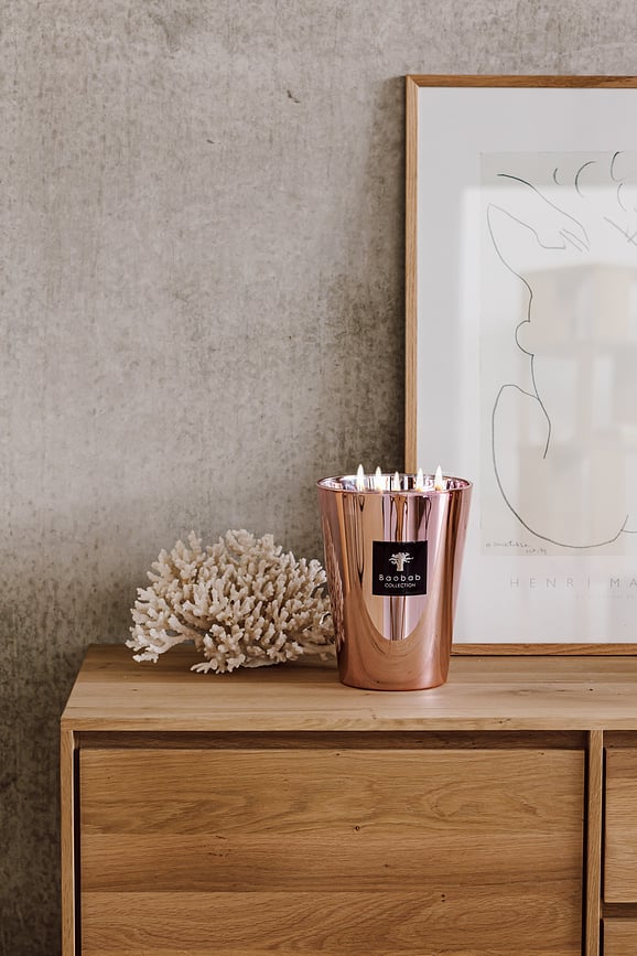 Vela aromática Exclusives Les Roseum, 35 cm