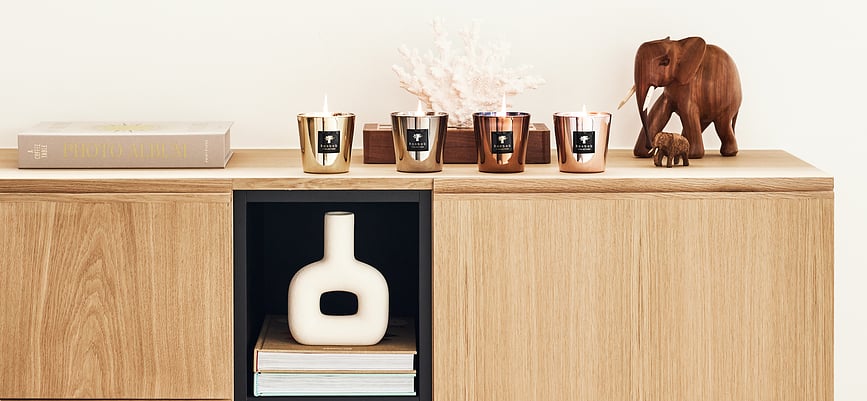 Vela aromática Exclusives Les Roseum, 35 cm