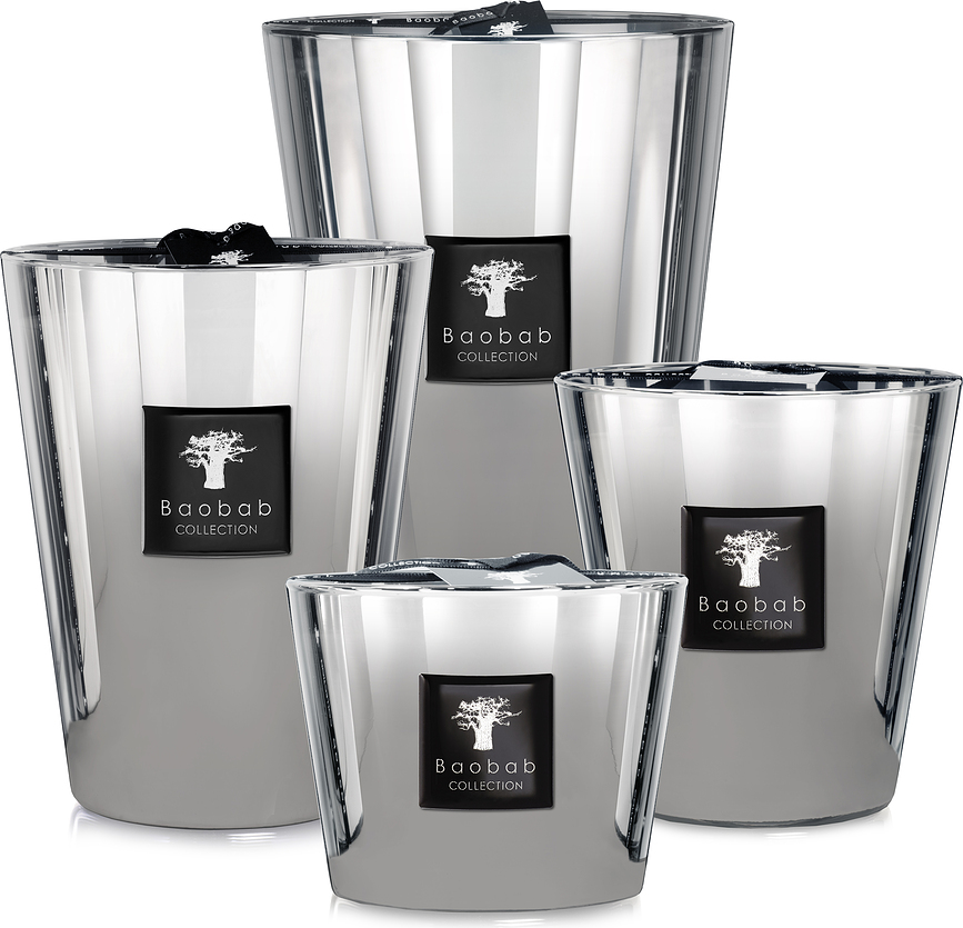 Vela aromática Exclusives Platinum, 10 cm