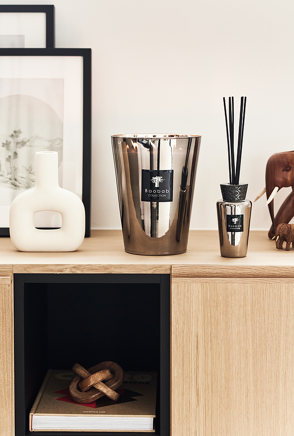 Vela aromática Exclusives Platinum, 10 cm