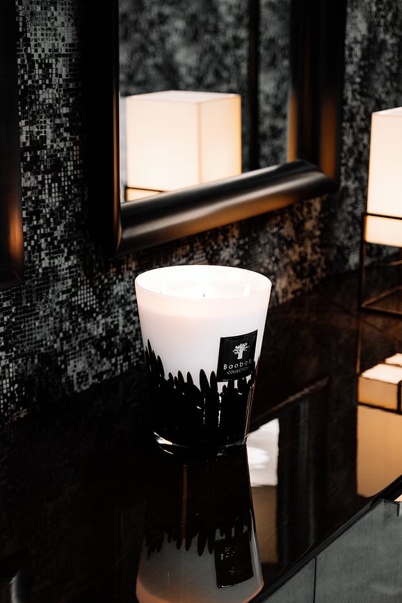 Vela aromática Feathers, 35 cm