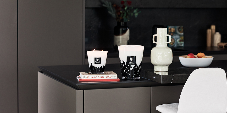 Vela aromática Feathers, 35 cm