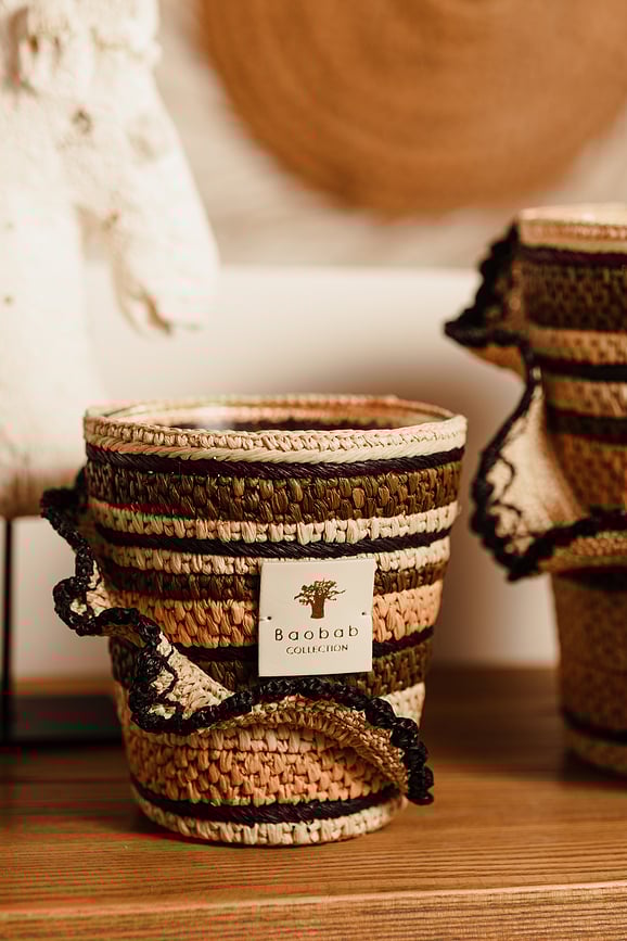 Vela Aromática Fety Anjara, 35 cm, kaki