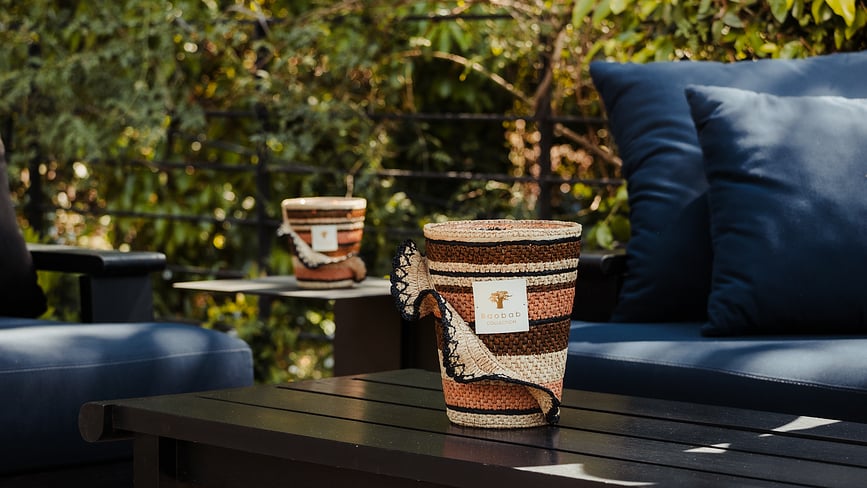 Vela Aromática Fety Anjara, 35 cm, kaki