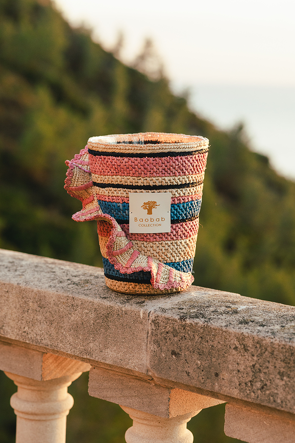 Vela aromática Fety Mandihy, 35 cm, rosa