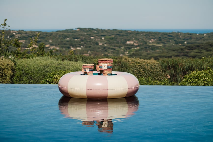 Vela aromática Fety Mandihy, 35 cm, rosa