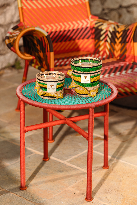 Vela aromática Fety Milalao, 35 cm, verde