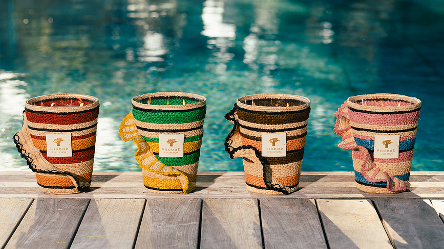 Vela aromática Fety Milalao, 35 cm, verde