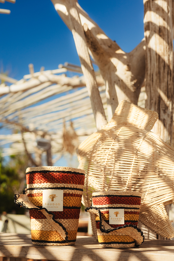 Vela aromática Fety Velona, 35 cm, ocre