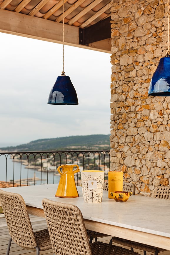 Vela aromática Folia Calanque, 35 cm