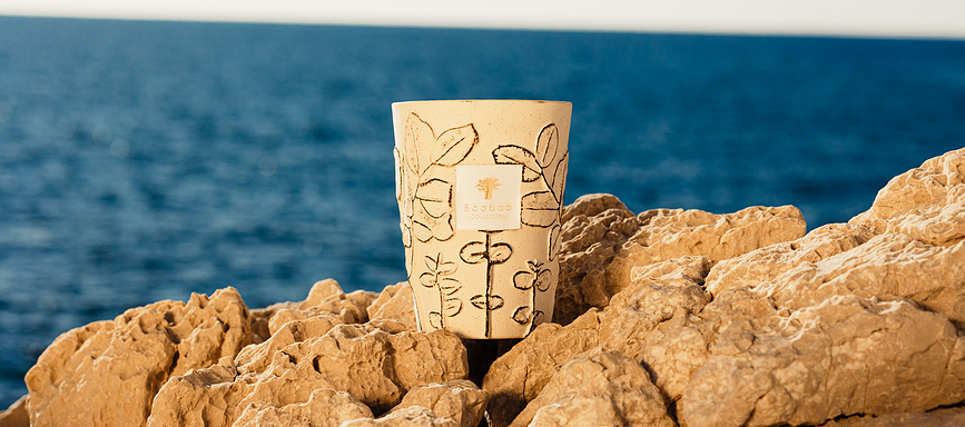 Vela aromática Folia Calanque, 35 cm