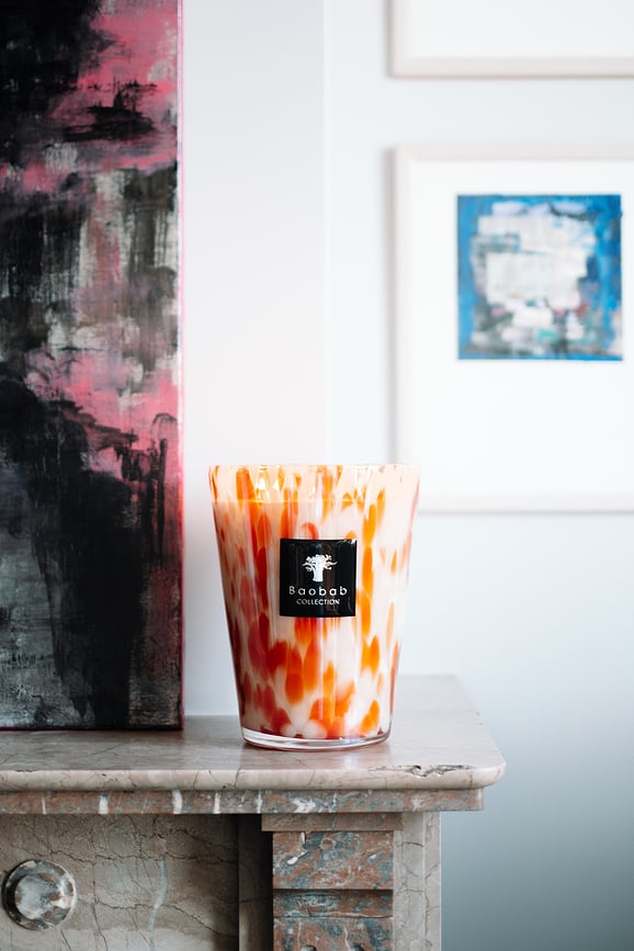 Vela aromática Pearls Coral, 10 cm