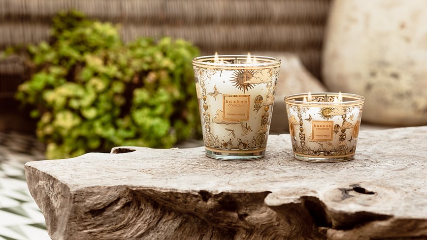 Vela aromática Tomorrowland 2025, 10 cm