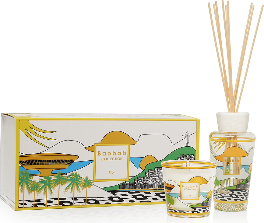 Vela y Difusor aromático My First Baobab Gift Rio, Set de 2 piezas