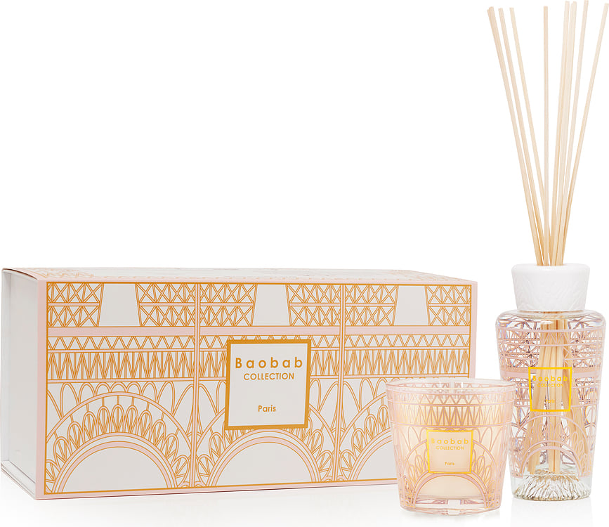 Vela y Difusor de aroma, My First Baobab Gift Paris, Set de 2 piezas