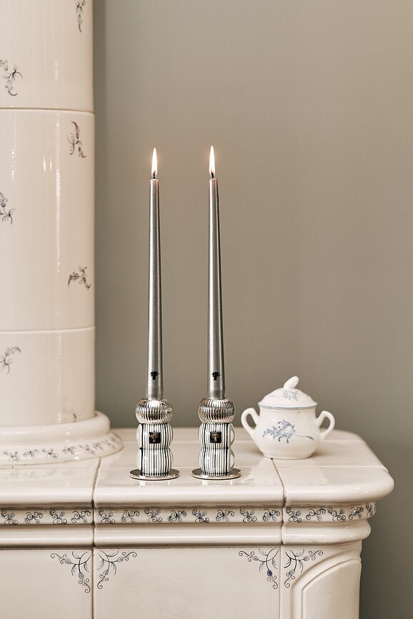 Velas Candela, doradas, Pack de 4