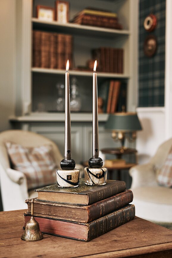 Velas Candela, doradas, Pack de 4