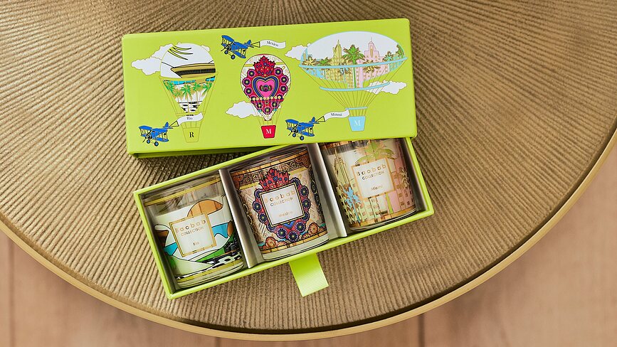 Velas perfumadas My First Baobab Gift Trio, Rio-Mexico-Miami, 3 unidades