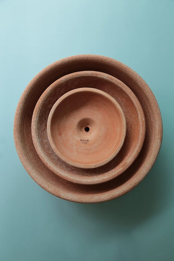 Ada Pot de fleurs avec soucoupe, 40 cm, rose
