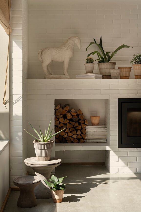 Atlas Γλάστρα με πιατάκι, 18 cm, γκρι