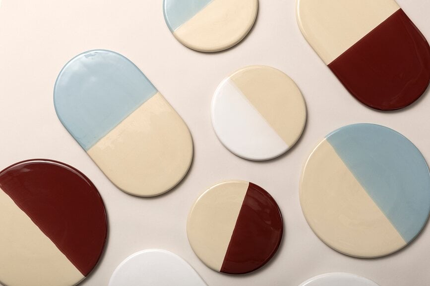 Bandeja Nuna, 28 cm, blanca