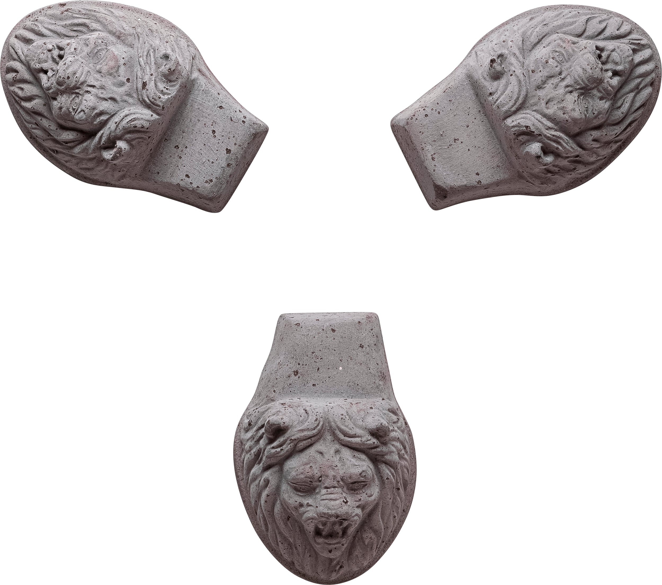 Bergs Potter Lion Head Blumentopffüße grau