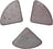 Bergs Potter Triangle Pieds pour Pot de Fleurs L, gris