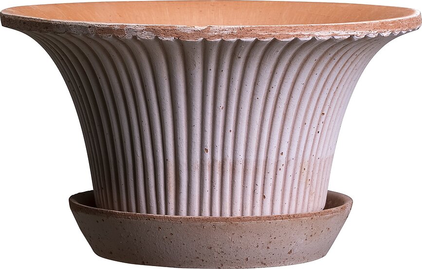 Daisy Pot de Fleurs avec soucoupe, 25 cm, rose