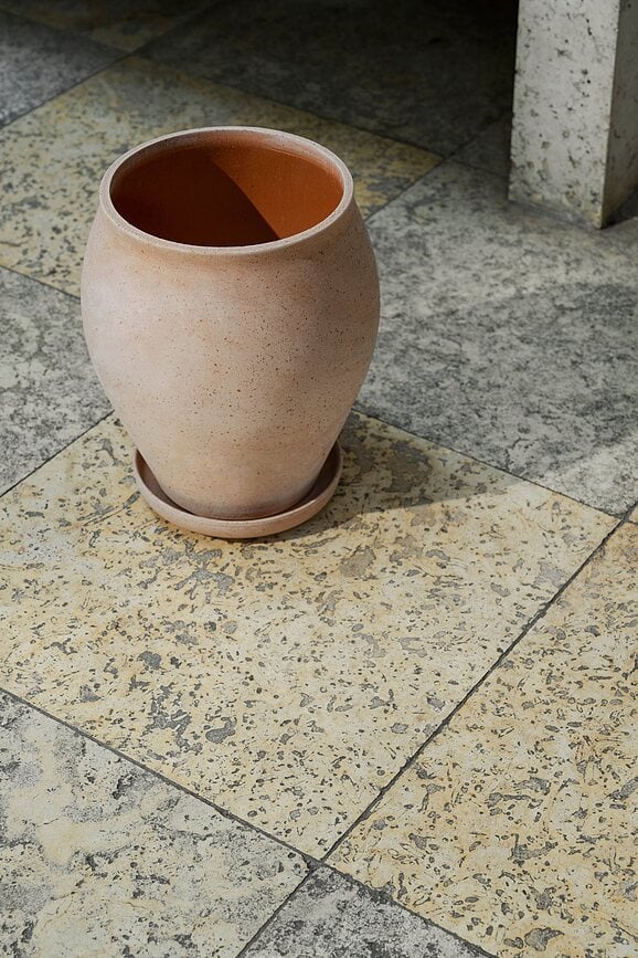 Delphi Cvetlični lonec s podstavkom, 26 cm, roza