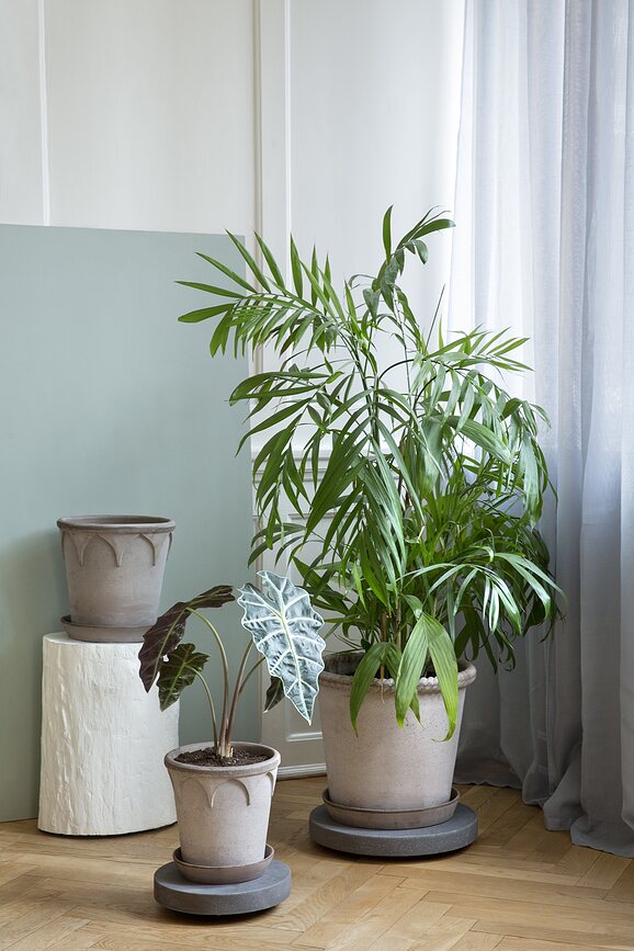 Emilia Tegla s podloškom 16 cm siva