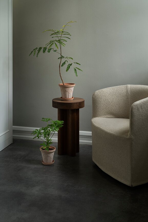 Fleur Pot de Fleurs avec soucoupe, 16 cm, rose