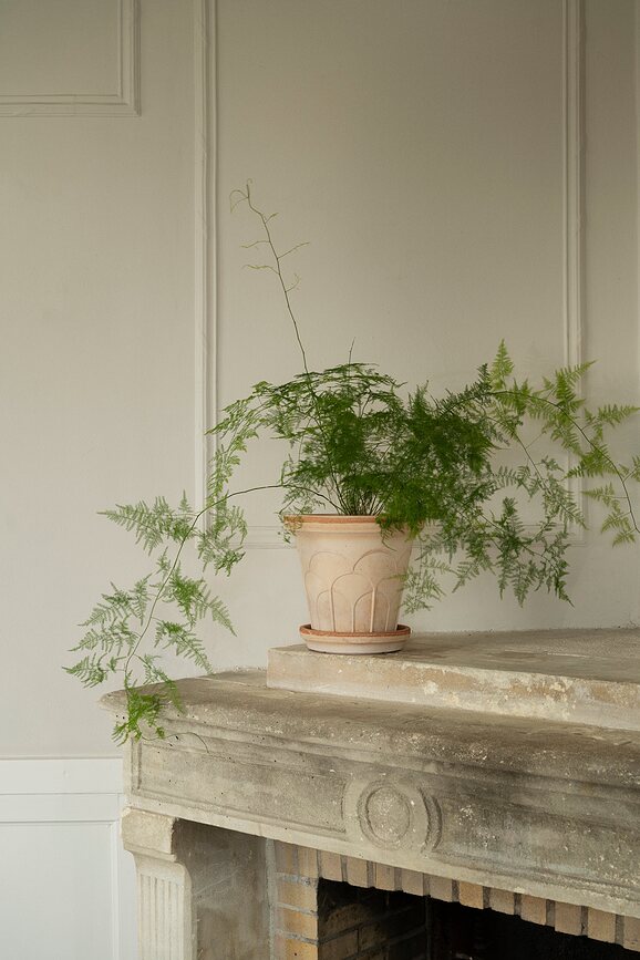 Fleur Pot de Fleurs avec soucoupe, 16 cm, rose