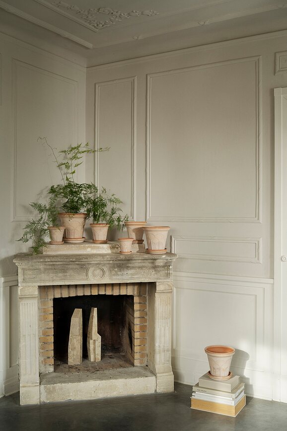 Fleur Pot de Fleurs avec soucoupe, 16 cm, rose