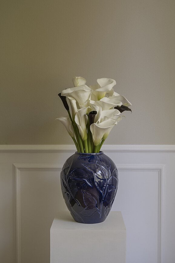 Florita Vase 30 cm, bleu