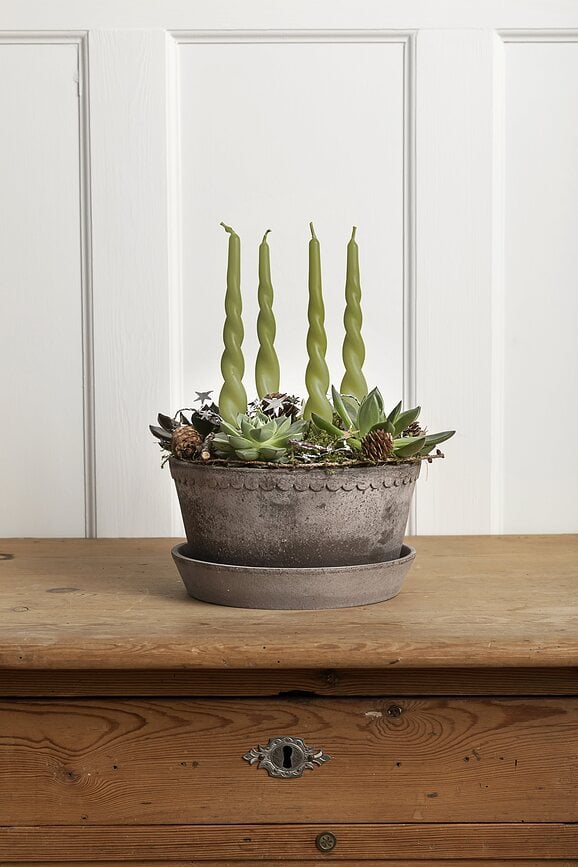 Helena Tegla niska s podloškom 11 x 21 cm siva