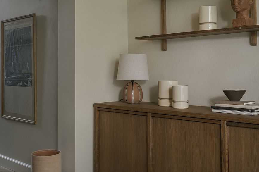 Hoff Γλάστρα με Πιατάκι, γυαλιστερή, αμμώδης, 14 cm