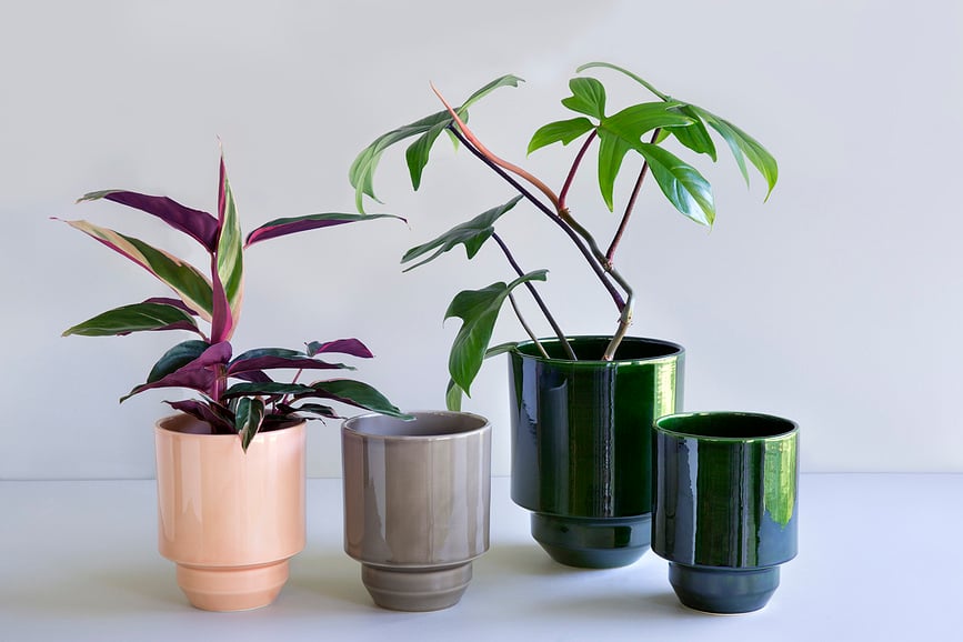 Hoff Γλάστρα, 21 εκ., πράσινη, επισμαλτωμένη