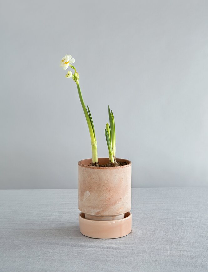 Hoff Podložak za teglu 8 cm ružičasti glaziran