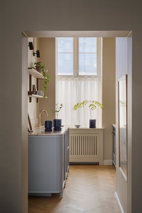 Hoff Pot de Fleurs avec Soucoupe 16 cm, saphir, émaillé