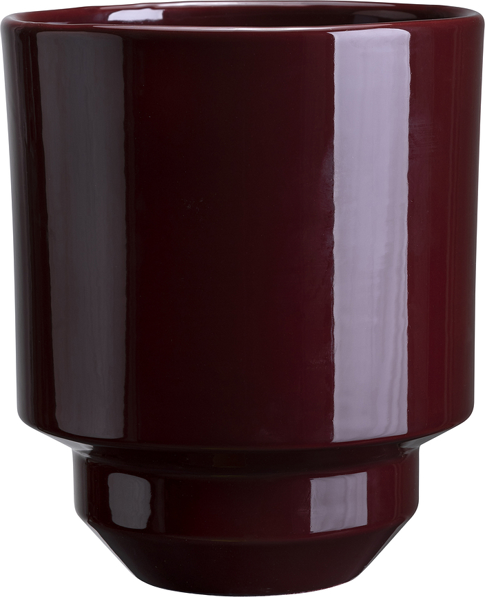 Hoff Tegla za Cvijeće 21 cm glazirana bordo