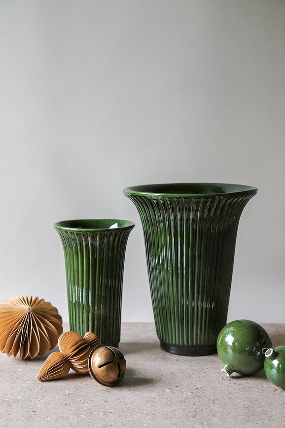 Jarrón Daisy, 26 cm, verde