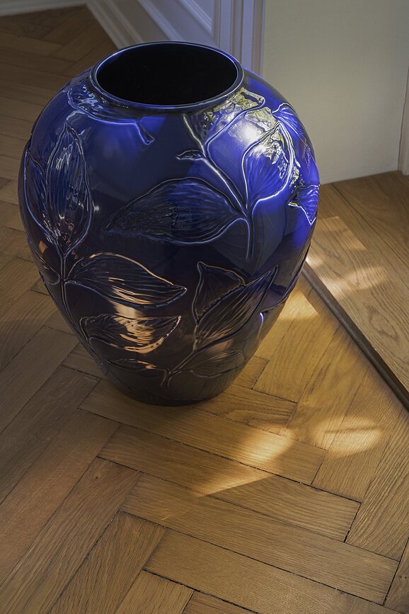 Jarrón Florita, 30 cm, azul