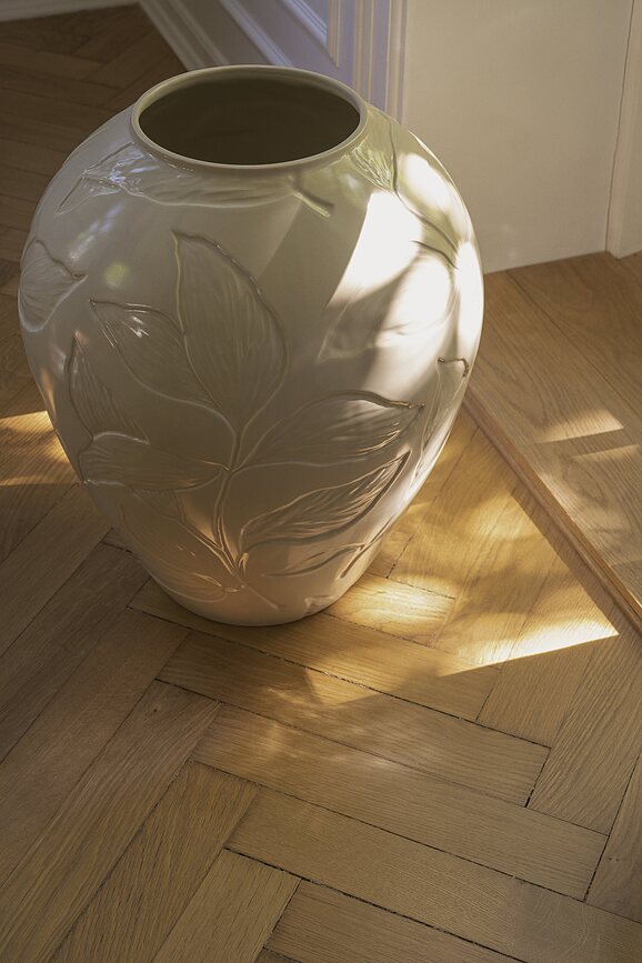 Jarrón Florita, 15 cm, beige