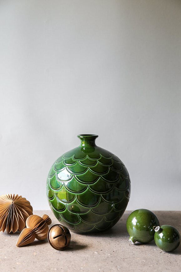 Jarrón Misty, 28 cm, verde