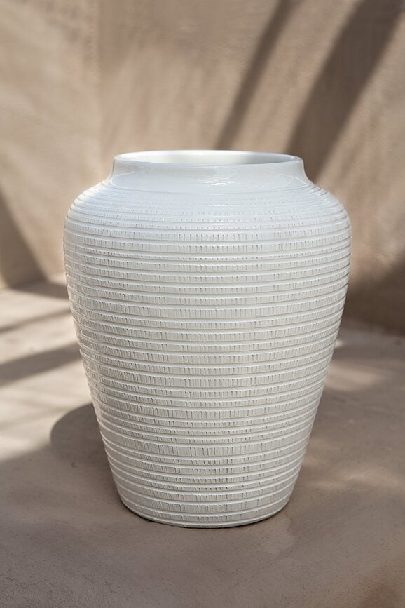 Jarrón Willow, 45 cm, blanco