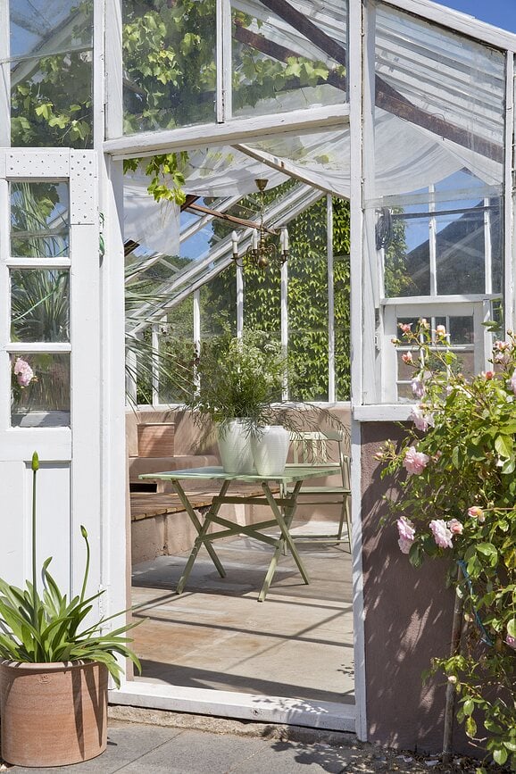 Jarrón Willow, 45 cm, blanco