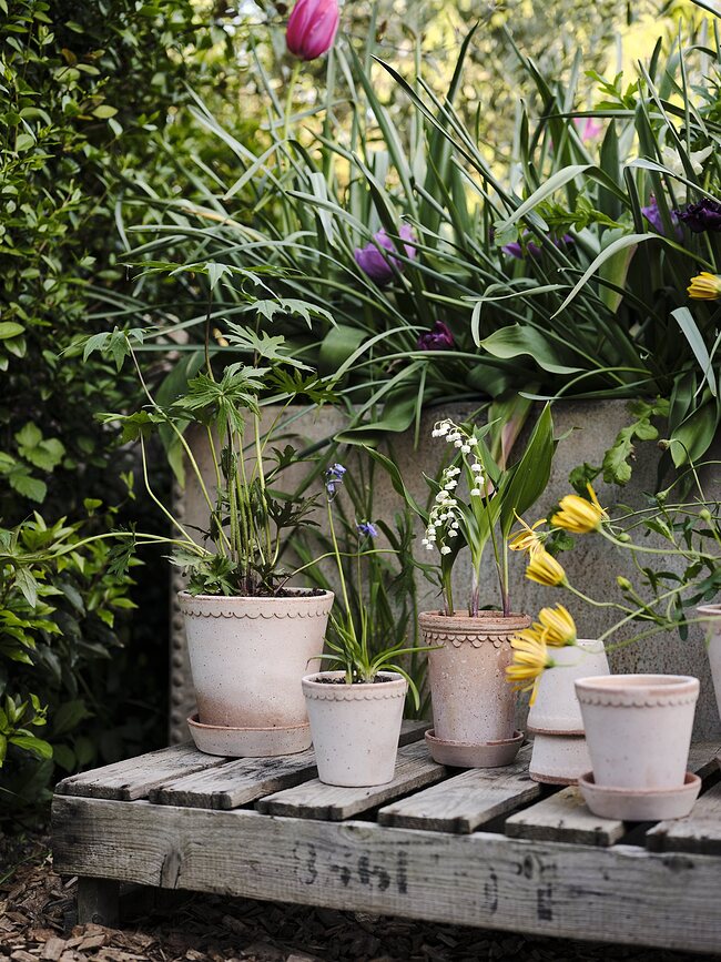 Københavner Lonec s podstavkom, 14 cm, roza